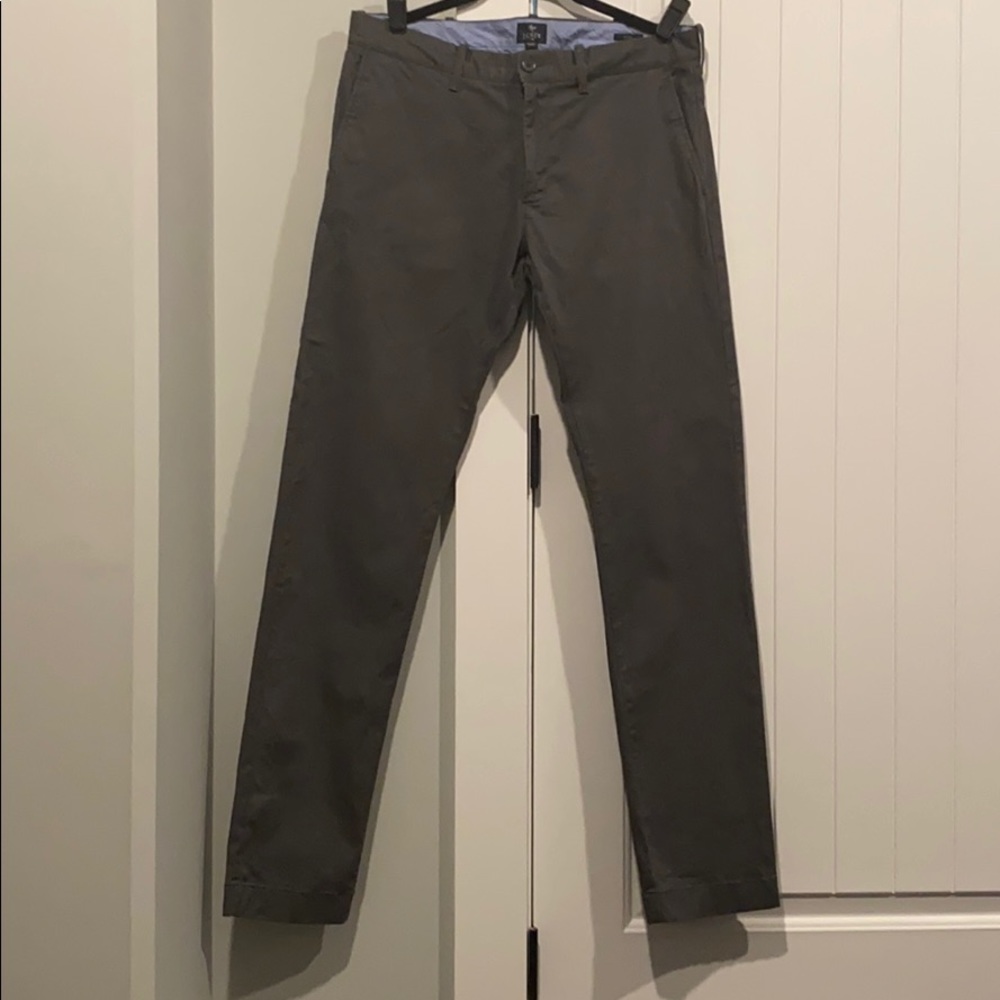 J Crew Men’s Driggs Flex Pants - color gray 32x34